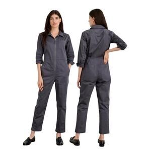 Alex Mill Standard Zip Front Jumpsuit Iron Grey Women’s XS Industrial Painter